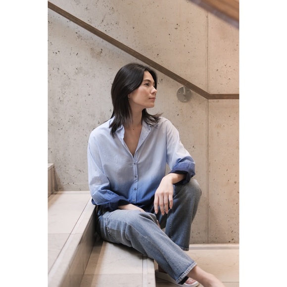 NWT XiRENA Beau Ombré Shirt in Dawn Bleu - Picture 14 of 16